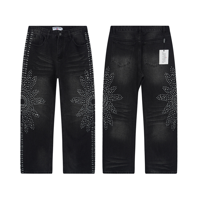 V803# P138 Vale Forever SIRENS DENIM时尚高品质烫钻牛仔
