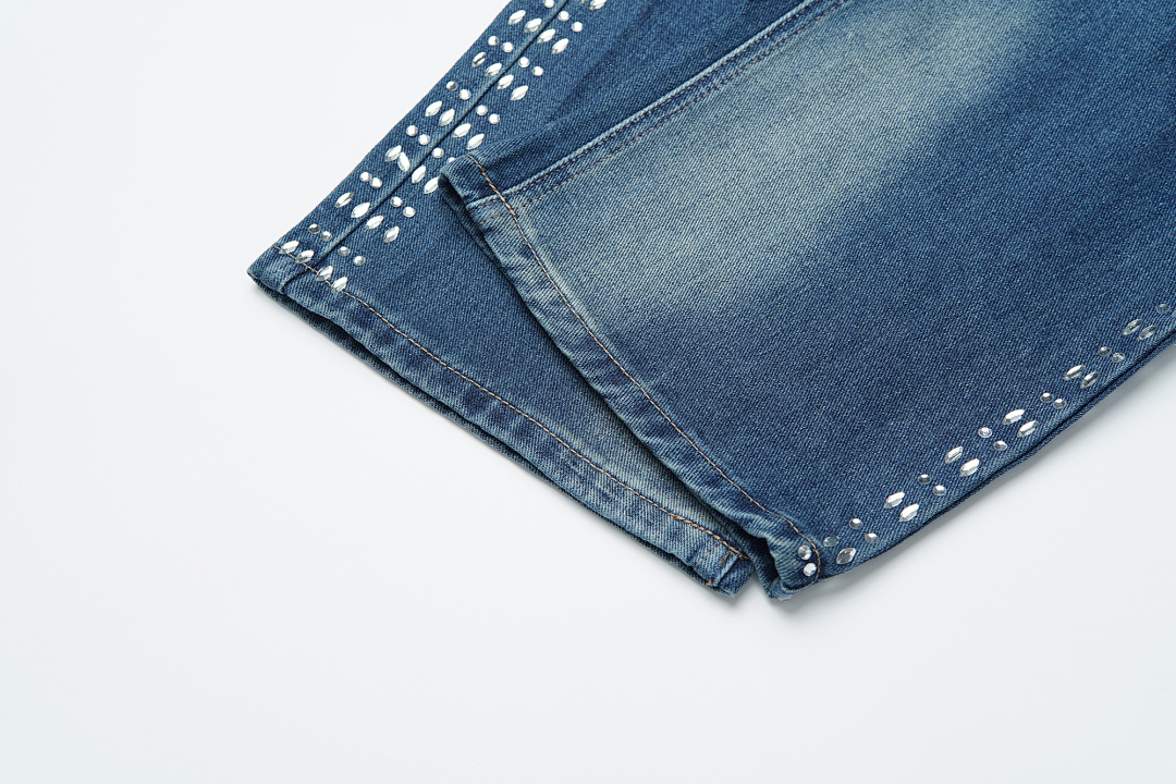 V803# P138 Vale Forever SIRENS DENIM时尚高品质烫钻牛仔