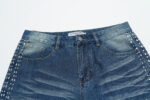 V803# P138 Vale Forever SIRENS DENIM时尚高品质烫钻牛仔
