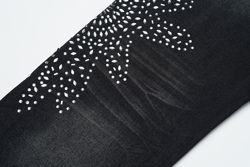 V803# P138 Vale Forever SIRENS DENIM时尚高品质烫钻牛仔