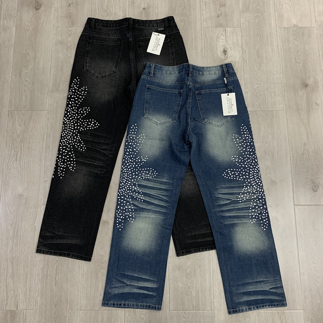 V803# P138 Vale Forever SIRENS DENIM时尚高品质烫钻牛仔