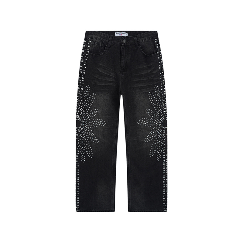 V803# P138 Vale Forever SIRENS DENIM时尚高品质烫钻牛仔