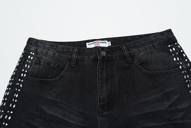 V803# P138 Vale Forever SIRENS DENIM时尚高品质烫钻牛仔