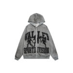 V123# P140 Vale Forever VALLEY ZIP UP HOODIE绣花时尚开衫卫衣