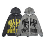 V123# P140 Vale Forever VALLEY ZIP UP HOODIE绣花时尚开衫卫衣