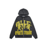 V123# P140 Vale Forever VALLEY ZIP UP HOODIE绣花时尚开衫卫衣