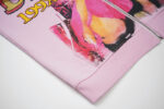 V125# P128 Vale  DREAM VALLEY Zip Up Hoodie烫钻粉色开衫卫衣