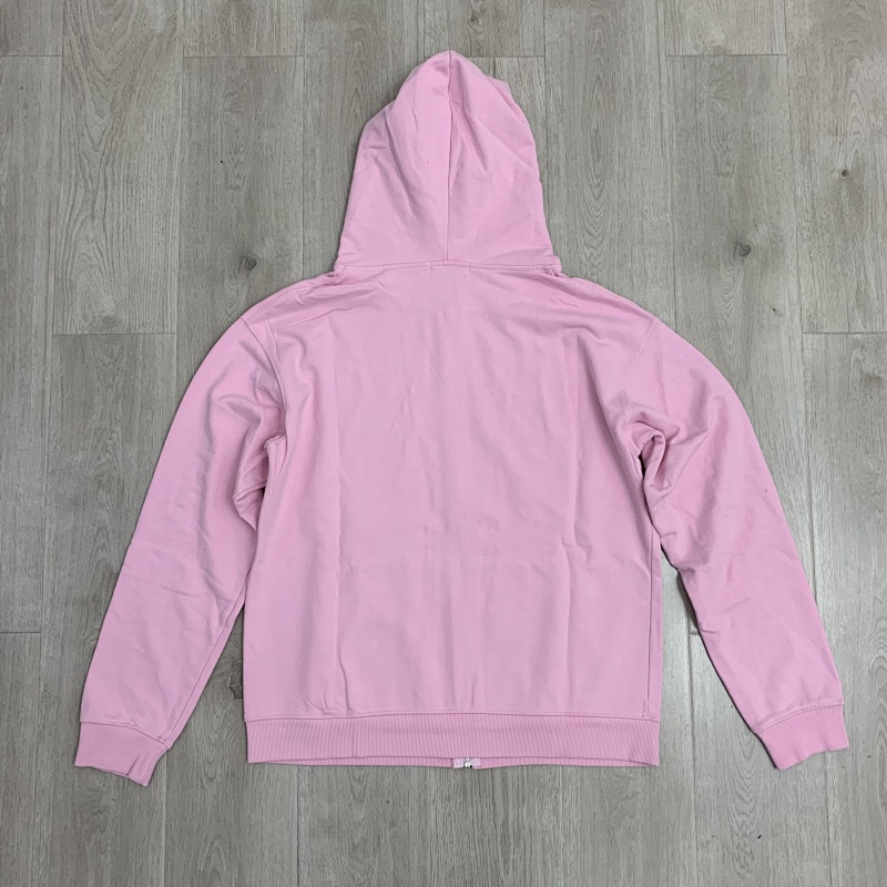 V125# P128 Vale  DREAM VALLEY Zip Up Hoodie烫钻粉色开衫卫衣