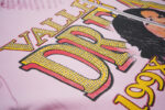 V125# P128 Vale  DREAM VALLEY Zip Up Hoodie烫钻粉色开衫卫衣
