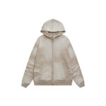 V122# P130 Vale Forever SAND GARDEN ZIP UP HOODIE绣花时尚开衫卫衣