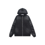 V122# P130 Vale Forever SAND GARDEN ZIP UP HOODIE绣花时尚开衫卫衣