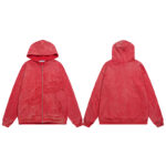 V122# P130 Vale Forever SAND GARDEN ZIP UP HOODIE绣花时尚开衫卫衣