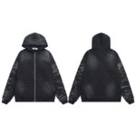 V122# P130 Vale Forever SAND GARDEN ZIP UP HOODIE绣花时尚开衫卫衣