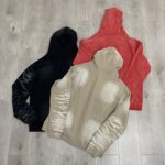 V122# P130 Vale Forever SAND GARDEN ZIP UP HOODIE绣花时尚开衫卫衣