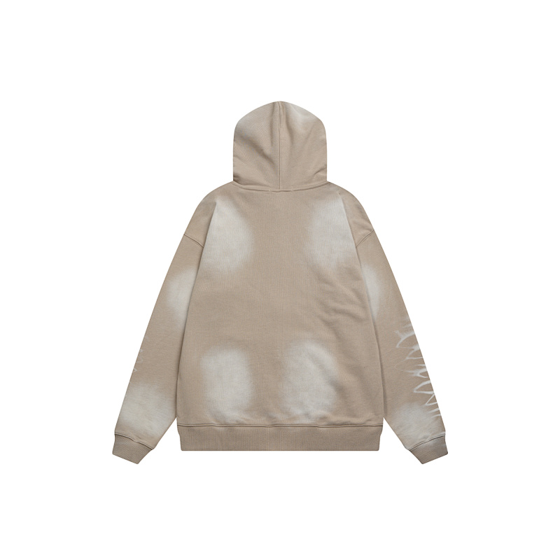 V122# P130 Vale Forever SAND GARDEN ZIP UP HOODIE绣花时尚开衫卫衣
