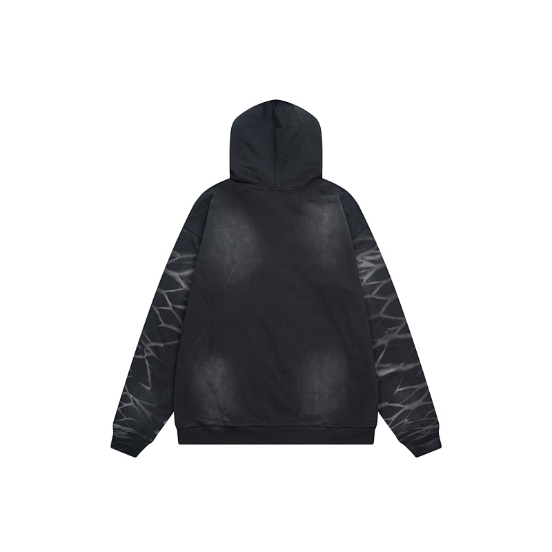 V122# P130 Vale Forever SAND GARDEN ZIP UP HOODIE绣花时尚开衫卫衣