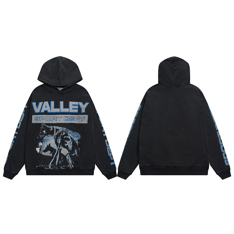 V121# P112 Vale Forever VALLEY Vale WatchDog Hoodie欧美潮牌时尚卫衣帽衫