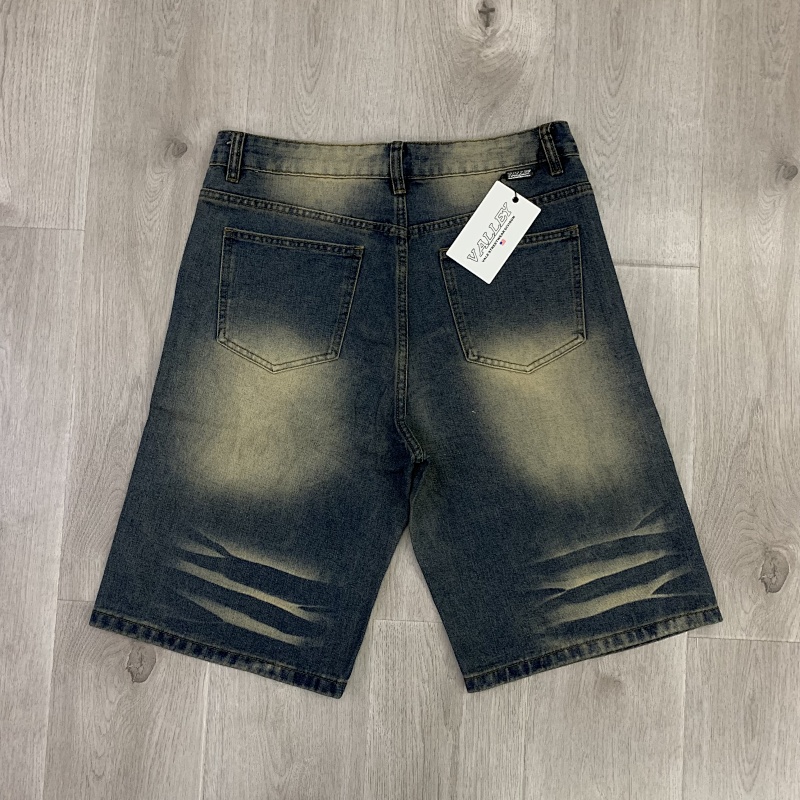 V805# P108 Vale Valley Forever SKITTLES JORTS Jean Shorts烫钻牛仔短裤