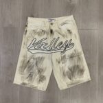 V806# P108 Vale Valley Forever SKITTLES JORTS Jean Shorts烫钻牛仔短裤