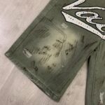 V806# P108 Vale Valley Forever SKITTLES JORTS Jean Shorts烫钻牛仔短裤