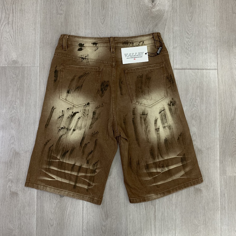 V806# P108 Vale Valley Forever SKITTLES JORTS Jean Shorts烫钻牛仔短裤