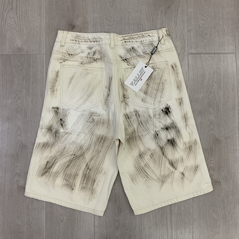 V806# P108 Vale Valley Forever SKITTLES JORTS Jean Shorts烫钻牛仔短裤
