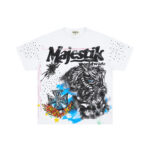 M118# P63 Majestik Tee 2026最新欧美街头潮牌烫钻时尚短袖T恤
