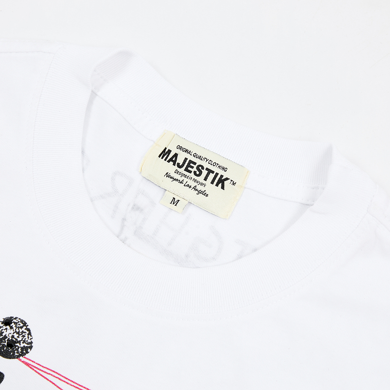 M118# P63 Majestik Tee 2026最新欧美街头潮牌烫钻时尚短袖T恤