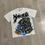 M118# P63 Majestik Tee 2026最新欧美街头潮牌烫钻时尚短袖T恤