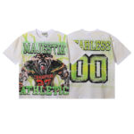 编号MA019，批67，MAJESTIK The World Dogg Graphic烫钻做旧短袖