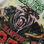 编号MA019，批67，MAJESTIK The World Dogg Graphic烫钻做旧短袖