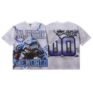 yupoo_53015_89252107.jpg 编号MA018,批67,MAJESTIK The World Shark Graphic烫钻做旧短袖