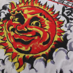MA017，P65 MAJESTIK Solar Garment Dyed Print Crop Tee烫钻