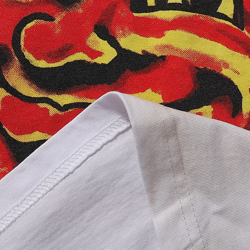 MA017，P65 MAJESTIK Solar Garment Dyed Print Crop Tee烫钻