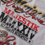 MA016P70，MAJESTIK The Spirit Tee自由女神印花烫钻短袖
