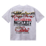 MA016P70，MAJESTIK The Spirit Tee自由女神印花烫钻短袖