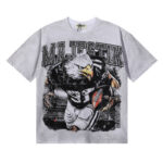 MA015，P65 MAJESTIK Eagle Football Graphic Crop Tee烫钻