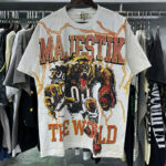 MA013P70，MAJESTIK The World Bear Tee烫钻短袖