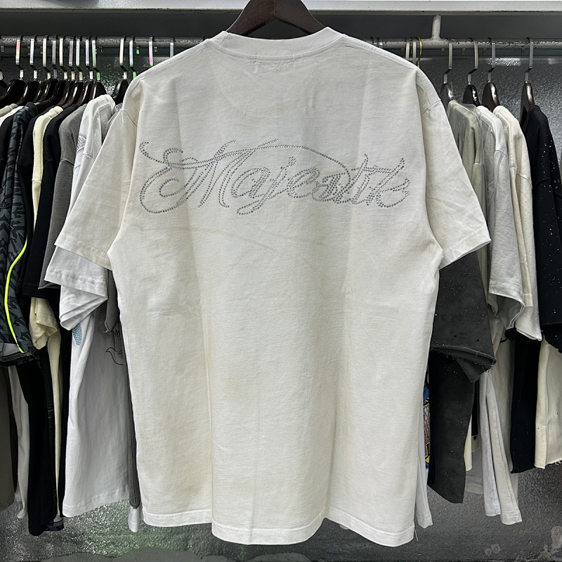 MA012P68，MAJESTIK Pro Boxer Graphic Crop Tee烫钻短袖