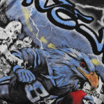 MA011P68，MAJESTIK The Athlete Eagle Tee烫钻设计