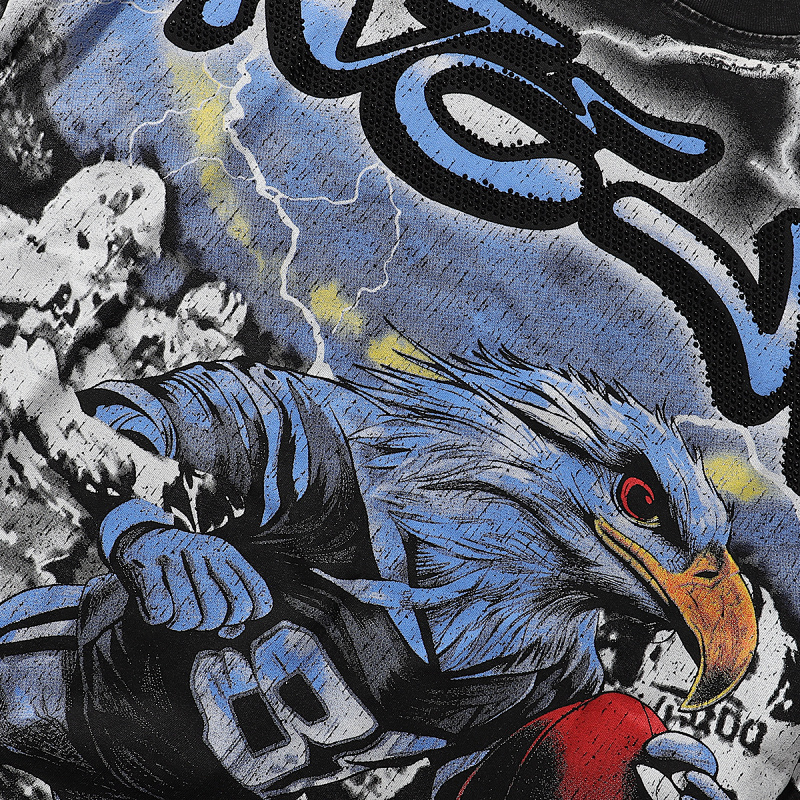 MA011P68，MAJESTIK The Athlete Eagle Tee烫钻设计