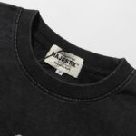 MA010，P65,MAJESTIK We Are Friend Garment Dyed Print Crop Tee烫钻