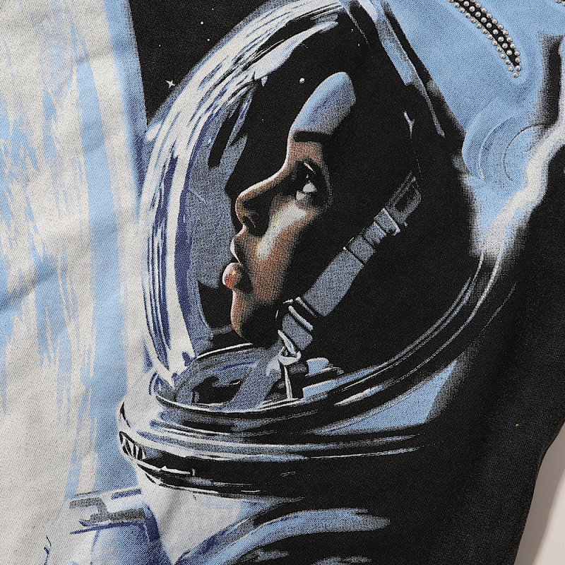 MA009P65，MAJESTIK Astronaut Graphic Crop Tee烫钻