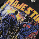 MA008P65，MAJESTIK Treet Artist Garment Dyed Print Crop Tee
