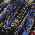 MA008P65，MAJESTIK Treet Artist Garment Dyed Print Crop Tee