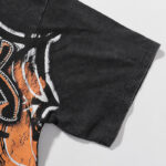MA007P68，MAJESTIK Tarantula Garment Dyed Print Crop Tee烫钻设计
