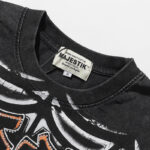 MA007P68，MAJESTIK Tarantula Garment Dyed Print Crop Tee烫钻设计
