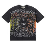 MA007P68，MAJESTIK Tarantula Garment Dyed Print Crop Tee烫钻设计