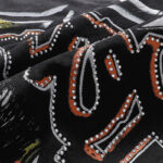 MA007P68，MAJESTIK Tarantula Garment Dyed Print Crop Tee烫钻设计