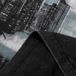 MA006，P65,MAJESTIK Department Garment Dyed Print Crop Tee烫钻